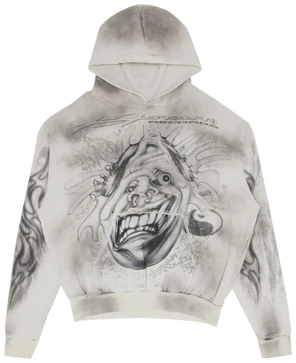 Hellstar HStar Records Hoodie 'White'