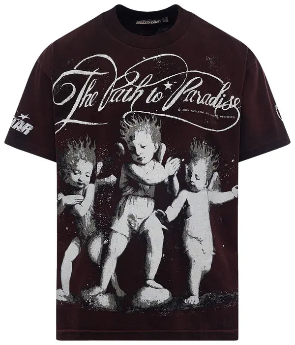 Hellstar Cherubs T-Shirt Brown