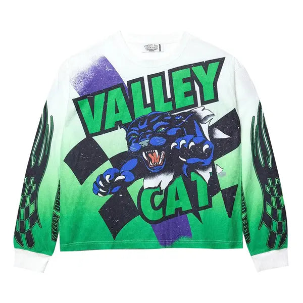 Vale Forever Valley Cat Thermal L/S T-Shirt White