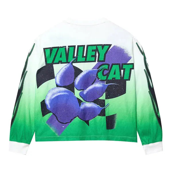 Vale Forever Valley Cat Thermal L/S T-Shirt White