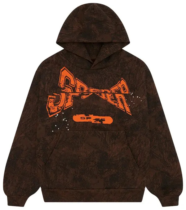 Sp5der T&F Tree Camo Hoodie 'Brown'
