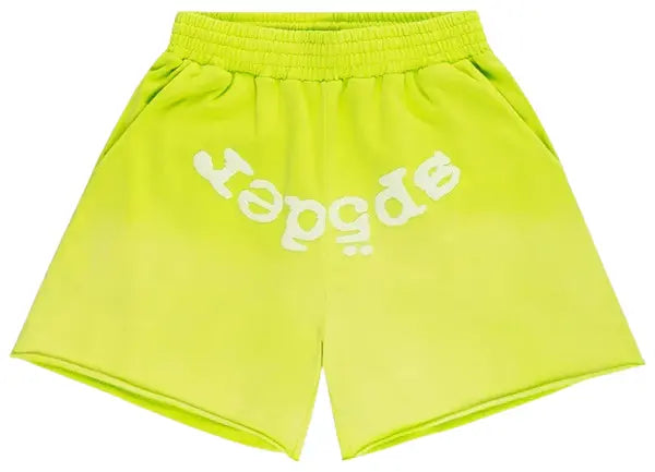 Sp5der Og Web V2 Sweatshort 'Acid Green'