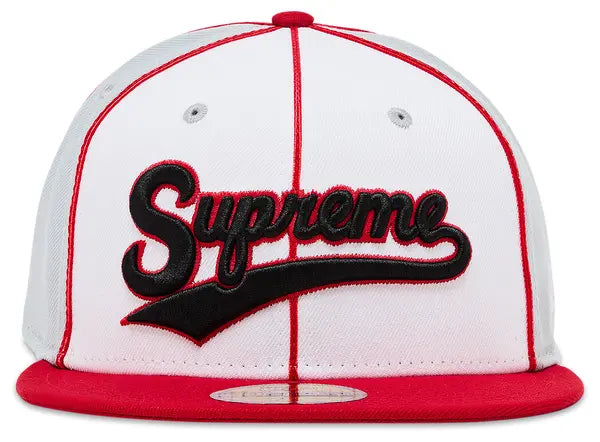 Supreme Piping Script Logo New Era 'Grey'