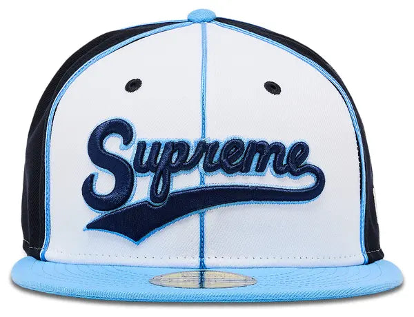 Supreme Piping Script Logo New Era 'Navy'