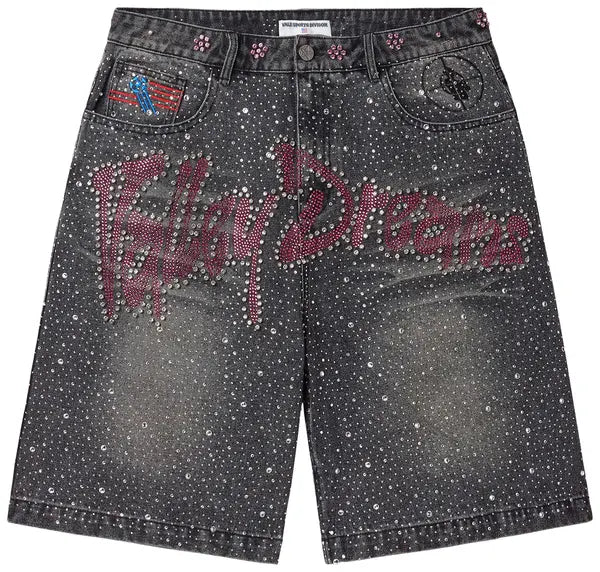 Vale Forever Iced Out Jorts 'Black'