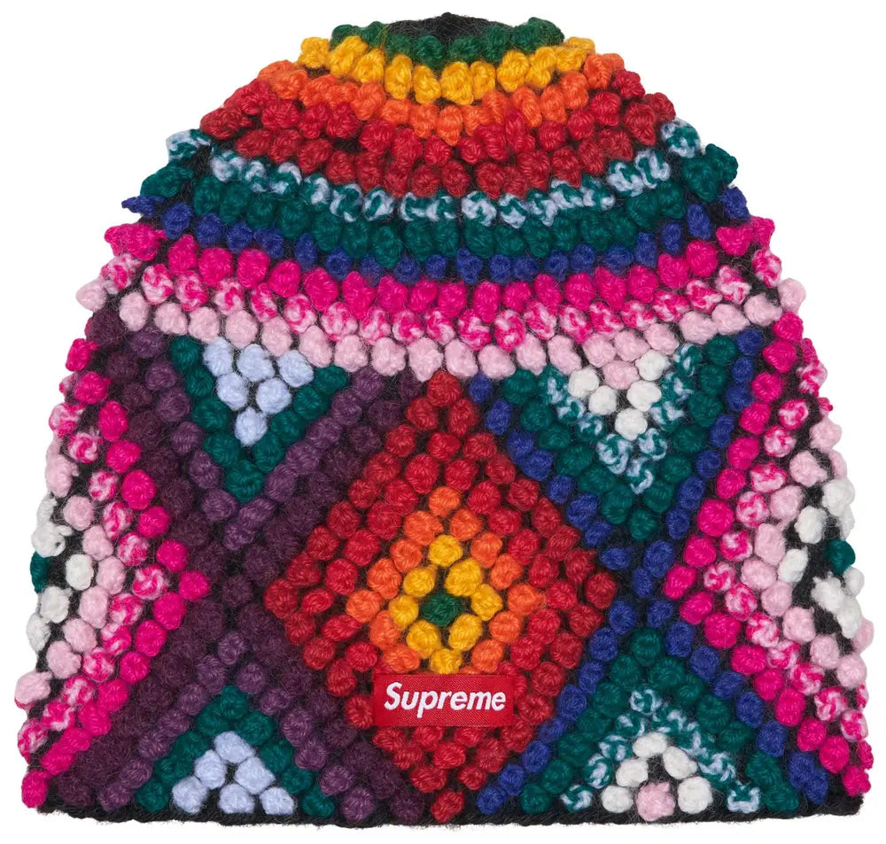 Textured Knit Beanie 'Multicolor'