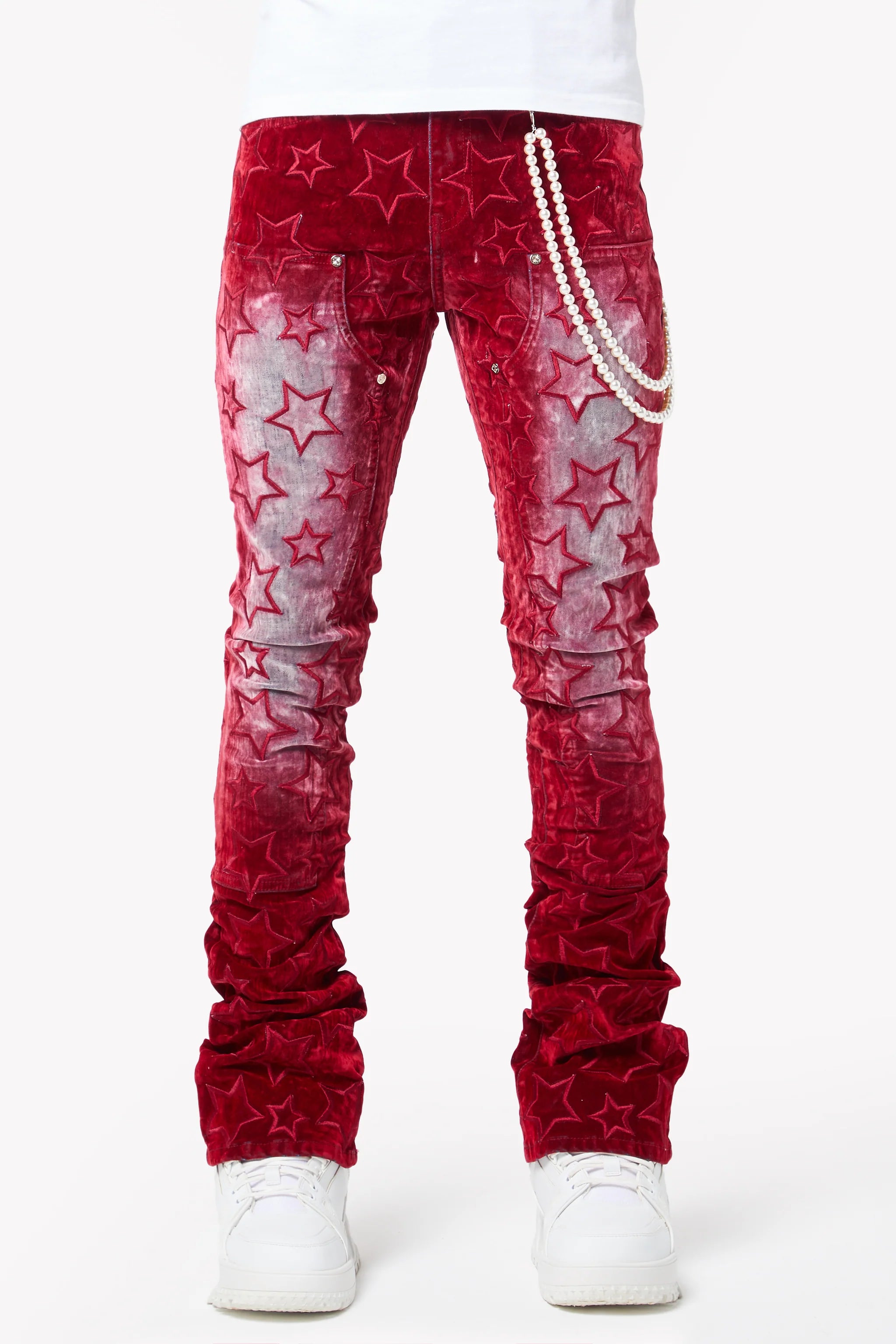 Velvet Red Stars Denim