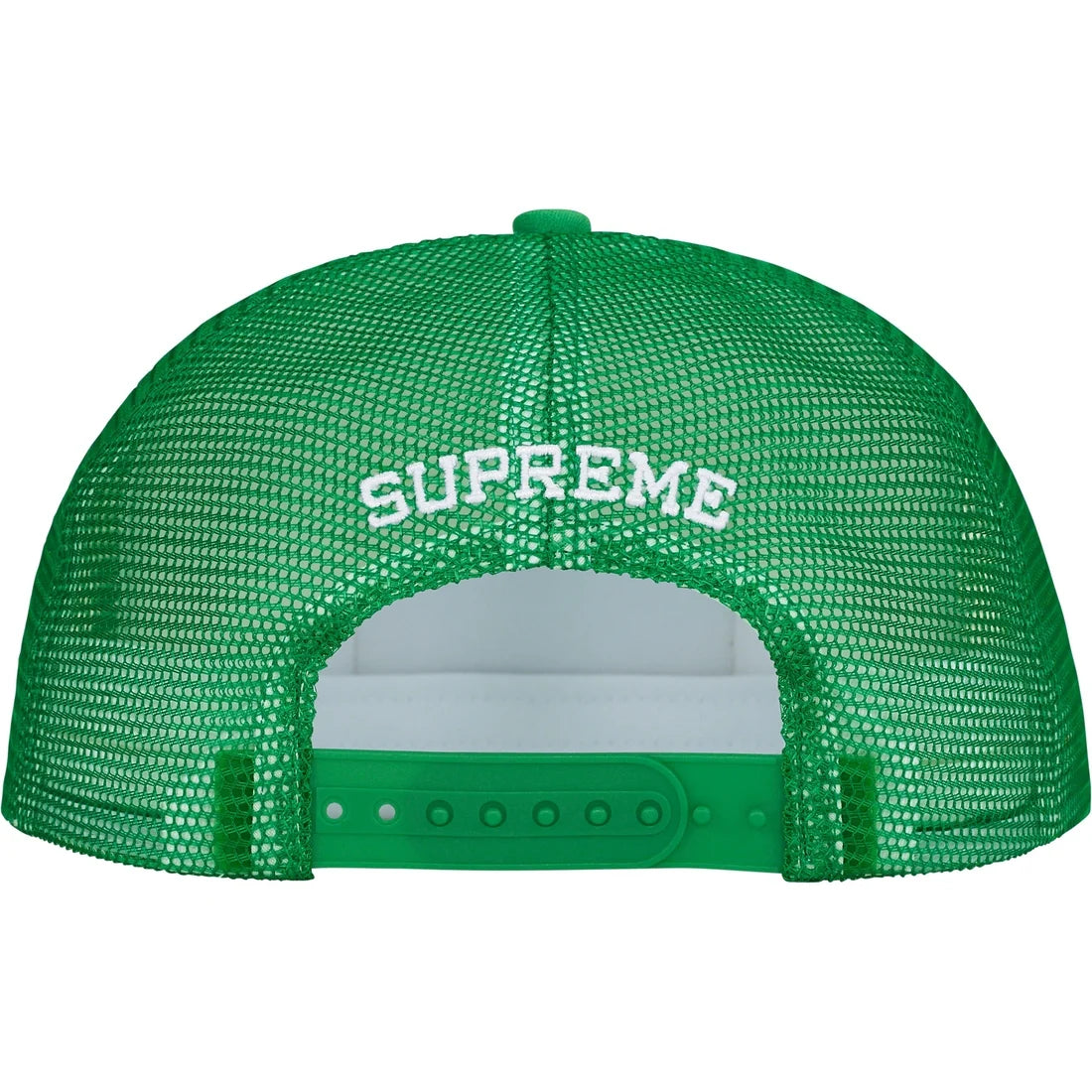 Supreme USA Flag Arabic Logo Name Plate Green Cap Hat Trucker