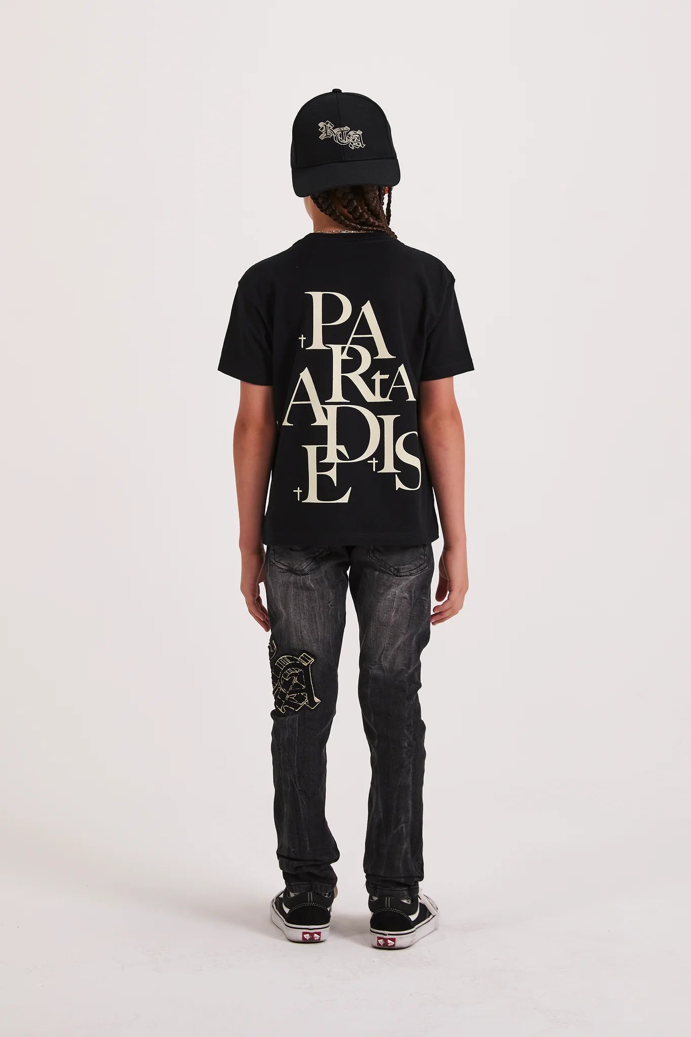 KIDS ANDERSON SKINNY JEAN | GREY STORM OG PATCH