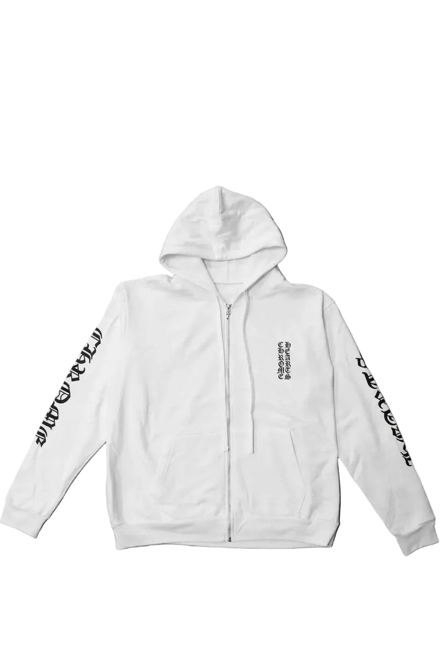 Chrome Hearts Plus Cross All Over Print Zip Up Hoodie White