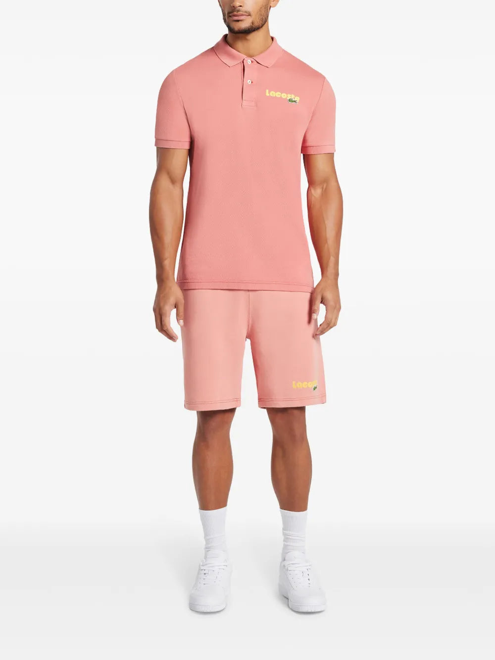 Lacoste logo-print organic cotton track shorts