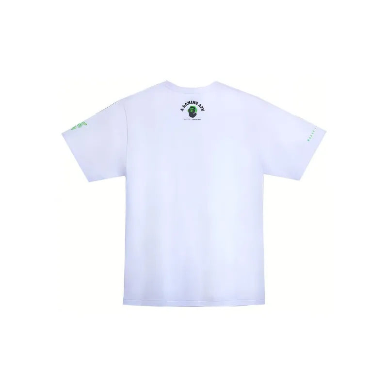 BAPE x Razer Neon Camo Ape Head Tee 'White'