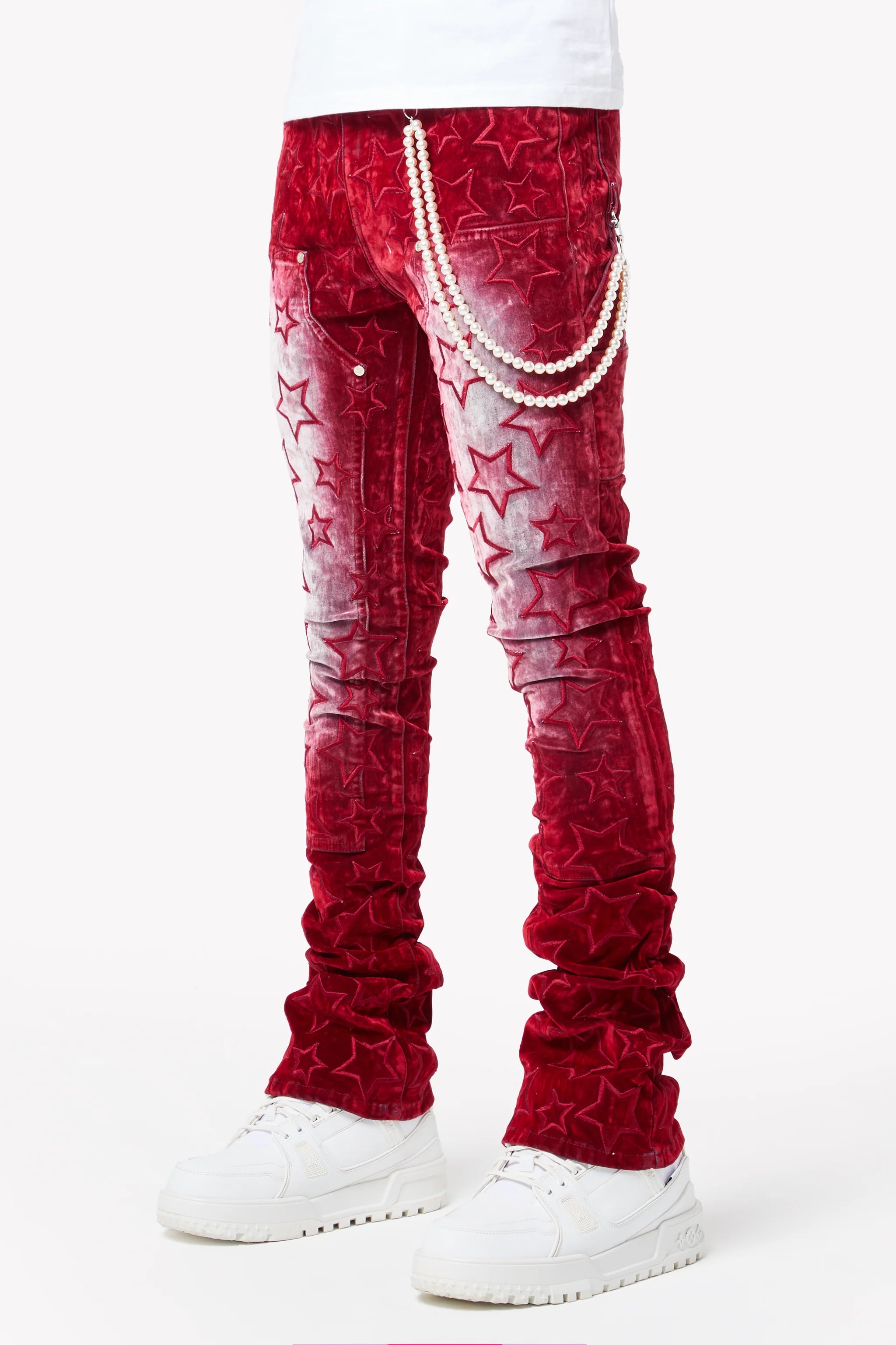 Velvet Red Stars Denim