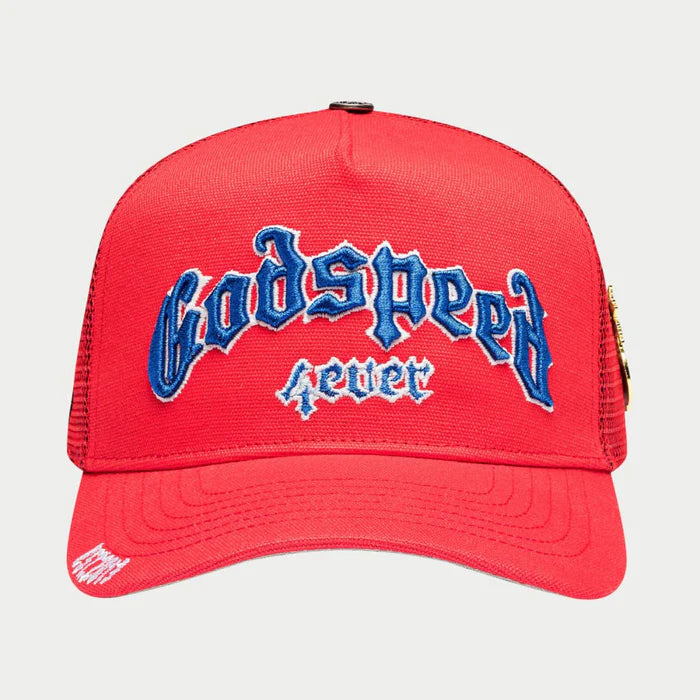 Godspeed Forever Trucker Hat Red/White/Blue