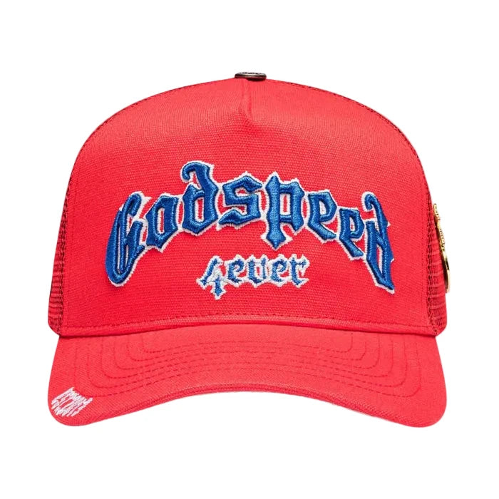 Godspeed Forever Trucker Hat Red/White/Blue