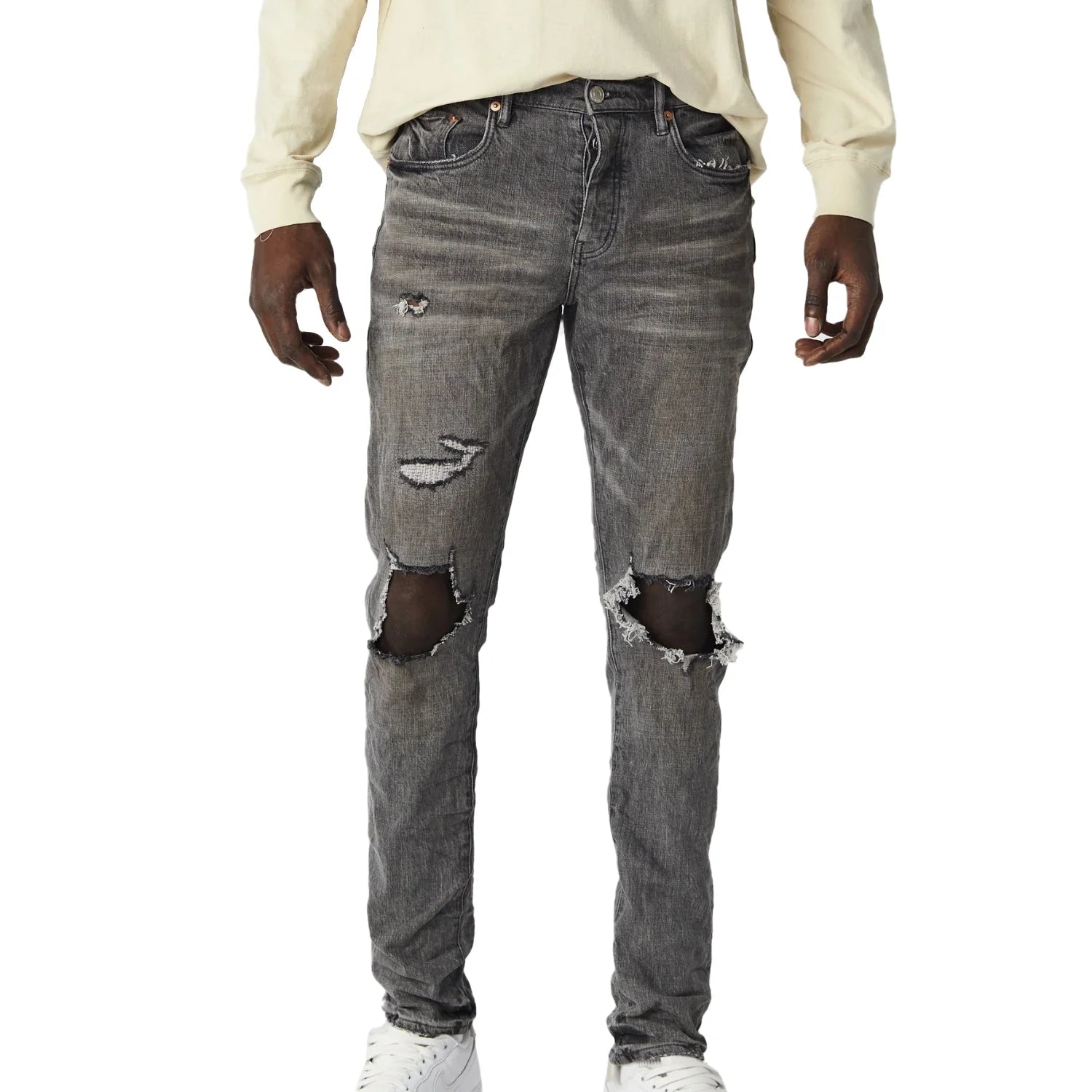 Purple-brand Distress Jeans Mens Style