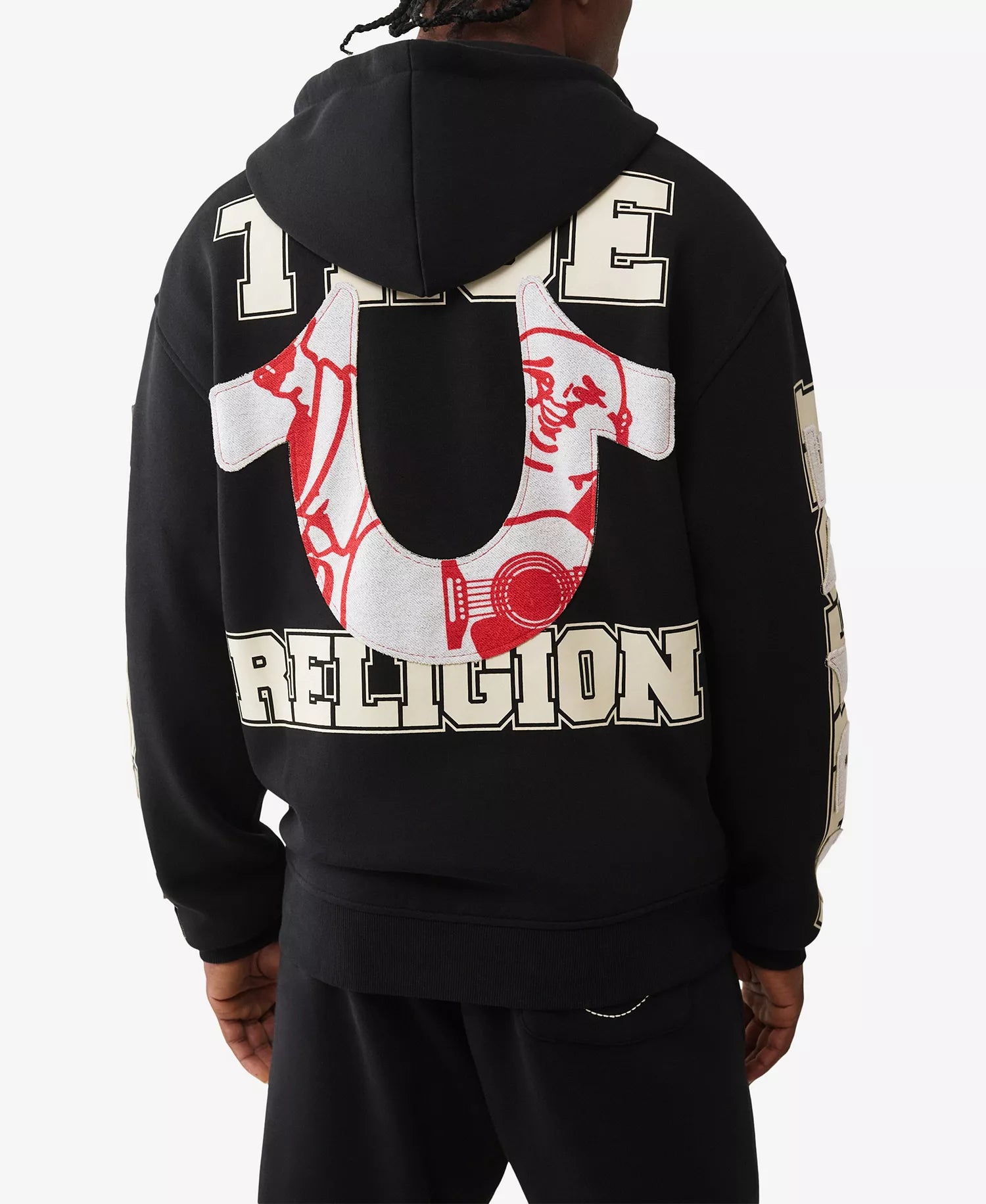 True Religion Men's Zip-Up Front Long-Sleeve Hoodie
