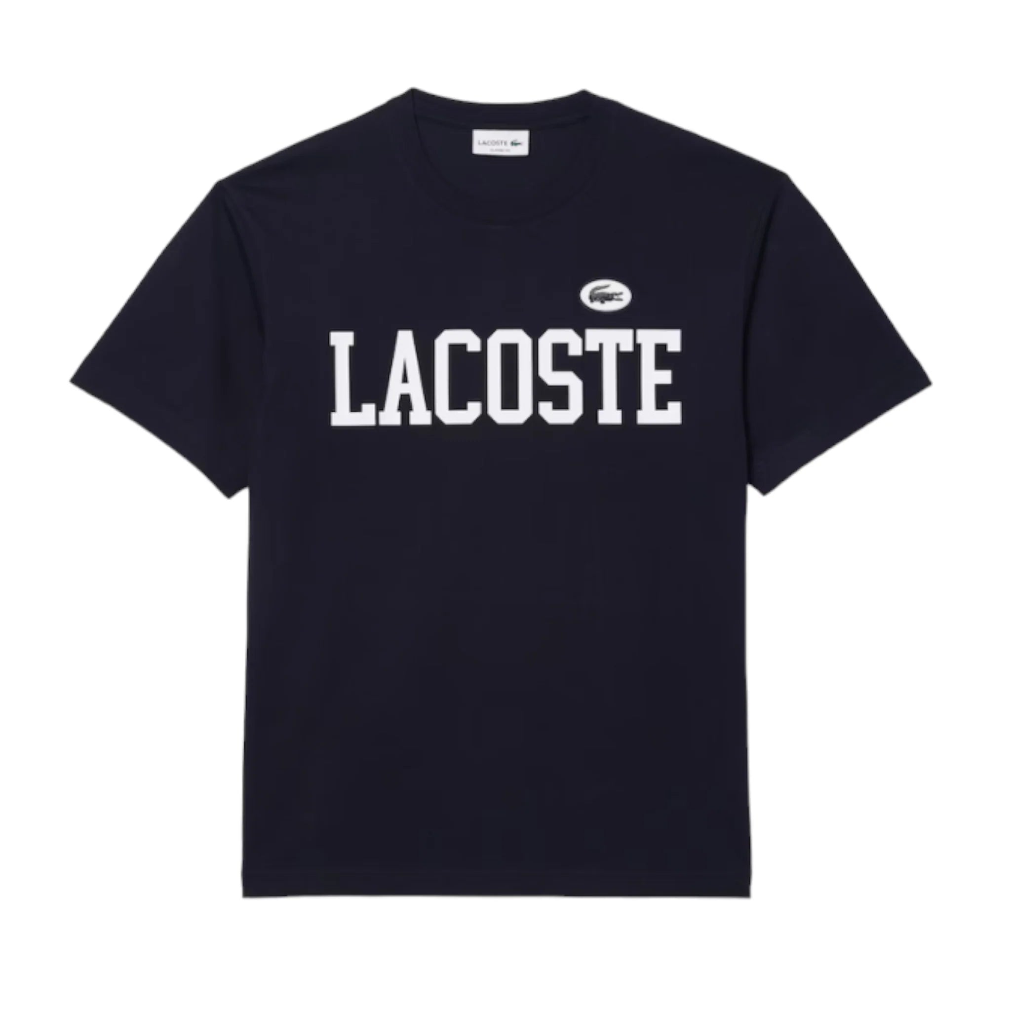 Lacoste Men's Contrast Print & Badge T-Shirt