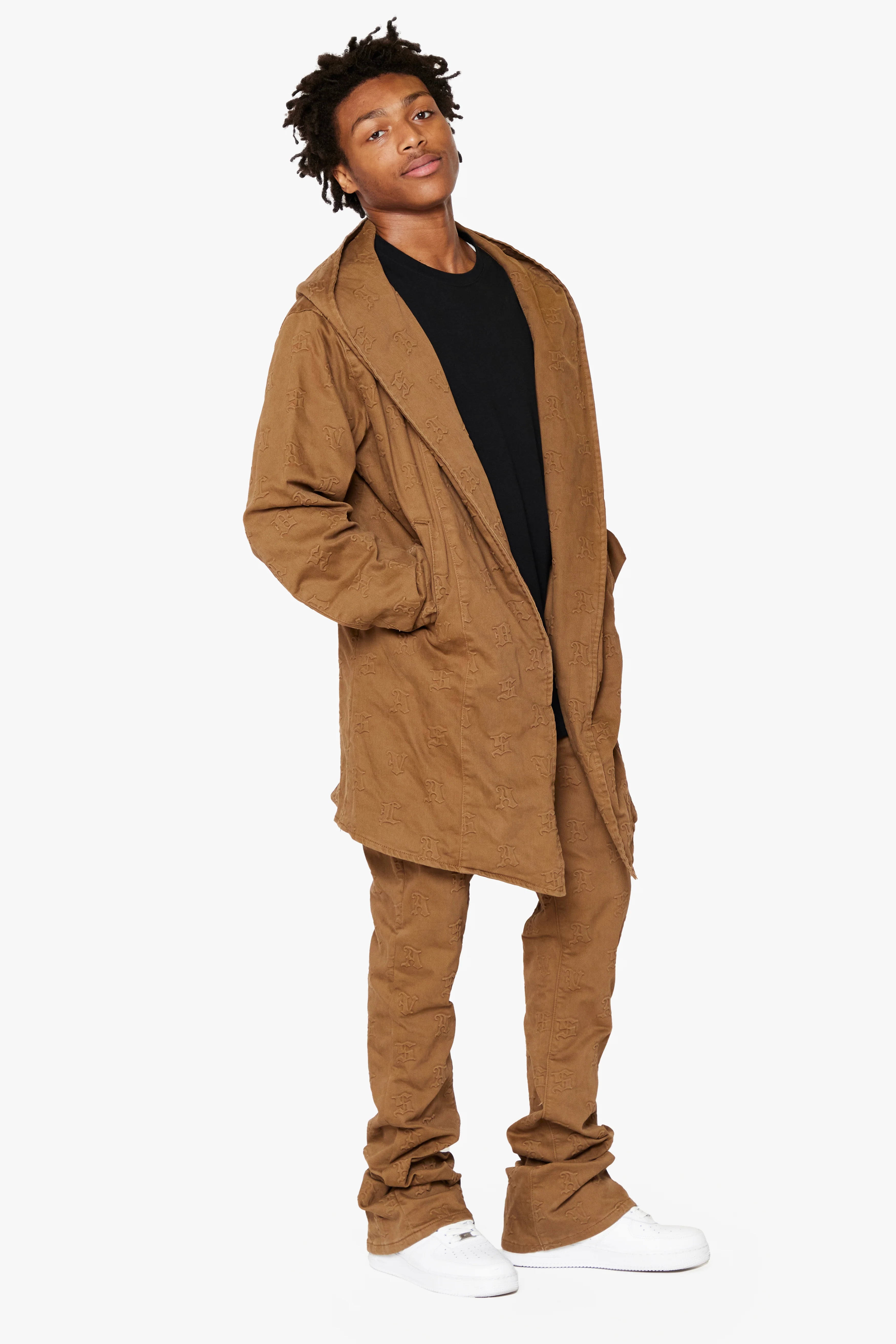 Valabasas EALDOR" BROWN TRENCH COAT