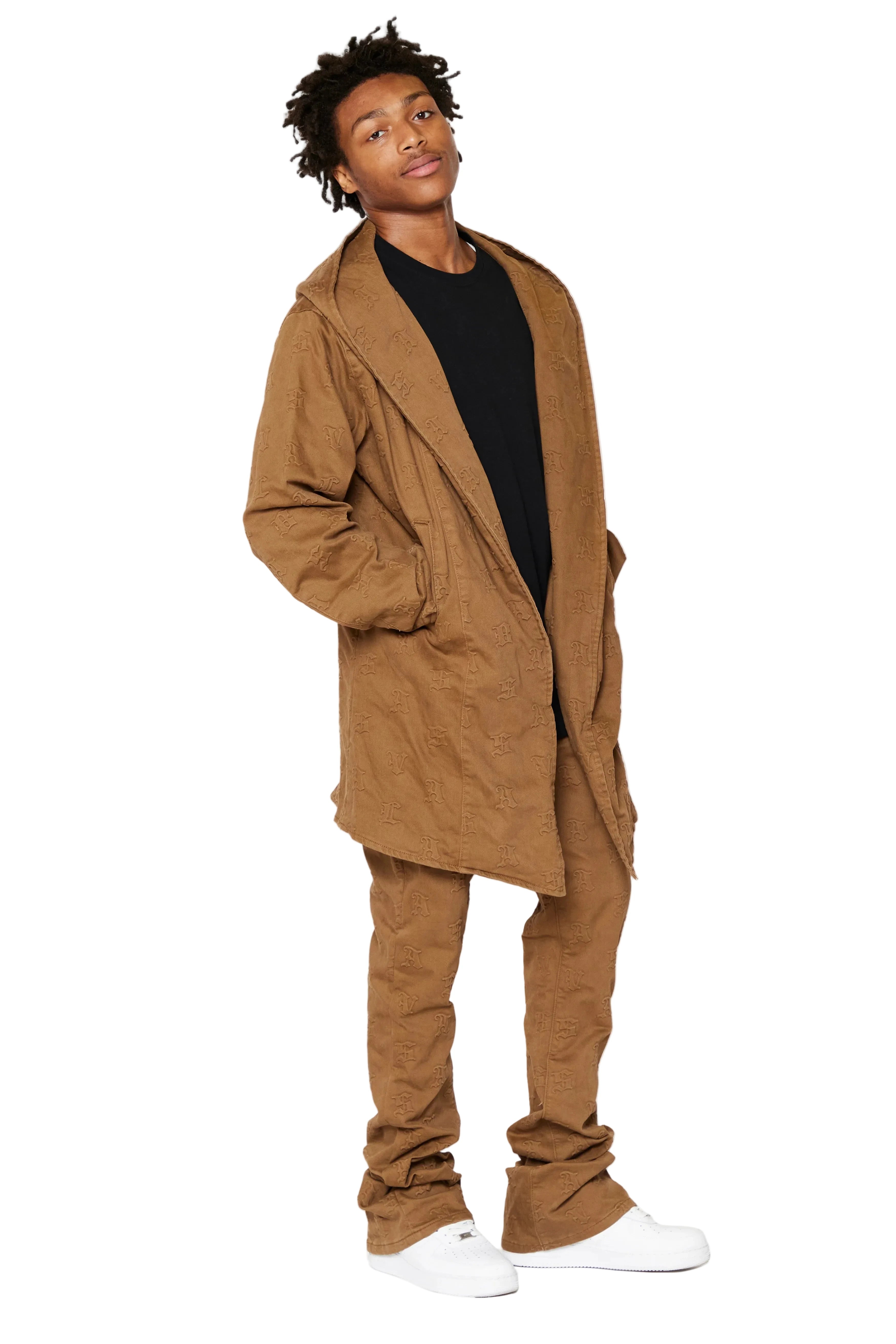 Valabasas EALDOR" BROWN TRENCH COAT
