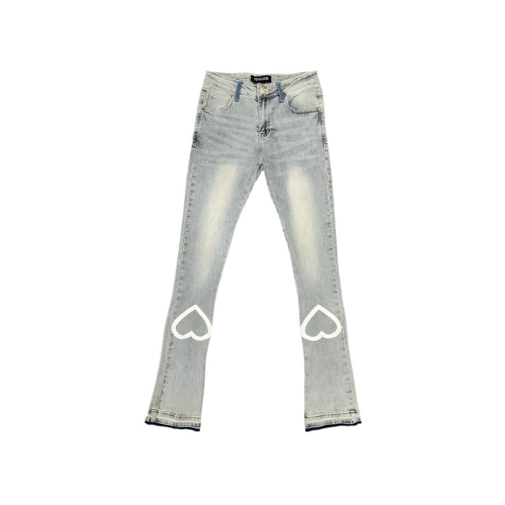 LUMINIOUS LOVE" FLARE STACK DENIM – P H E E L I N G S