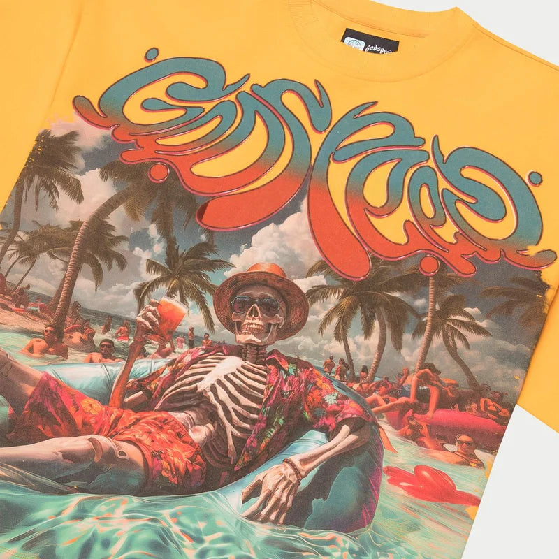 Godspeed Pool Party Tee Yellow Wash