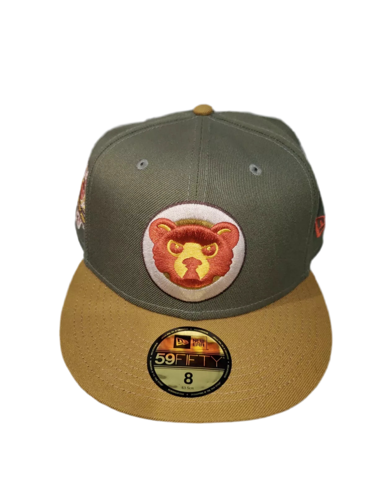 NEW ERA 59 FIFTY CHICAGO CUBS HARVEST OLIVE GREEN KHAKI FITTED