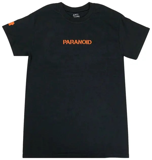 Anti Social Social Club x Undefeated Paranoid Logo T-Shirt 'Black'