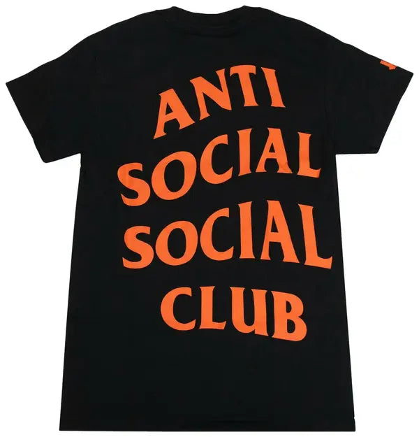 Anti Social Social Club x Undefeated Paranoid Logo T-Shirt 'Black'