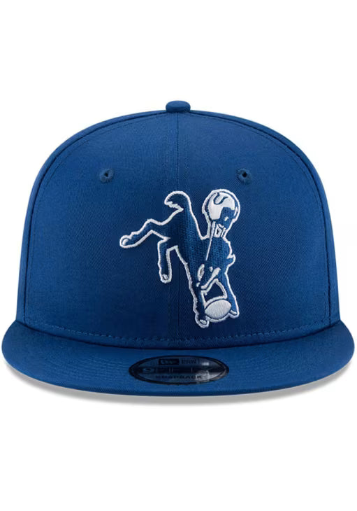 New Era Indianapolis Colts Blue Retro 9FIFTY Mens Snapback Hat