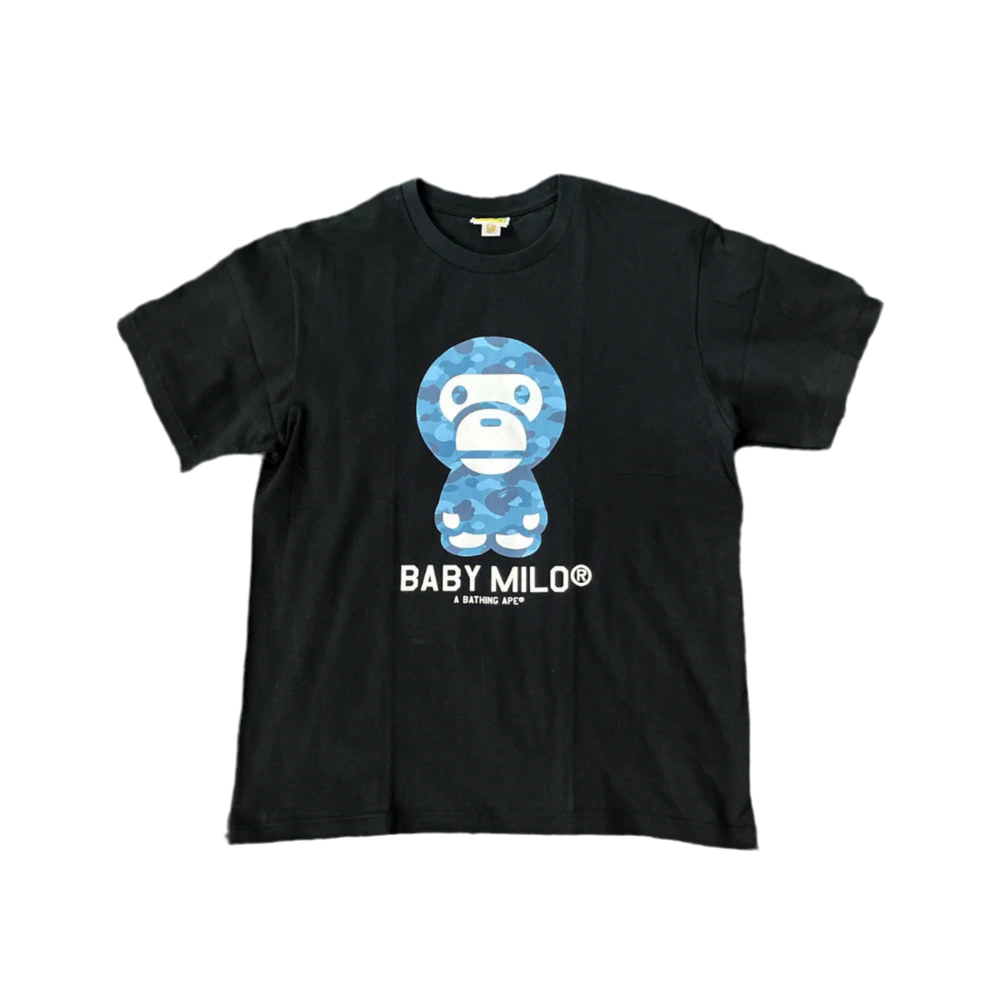 BAPE Honeycomb Camo Baby Milo Tee Black/Blue