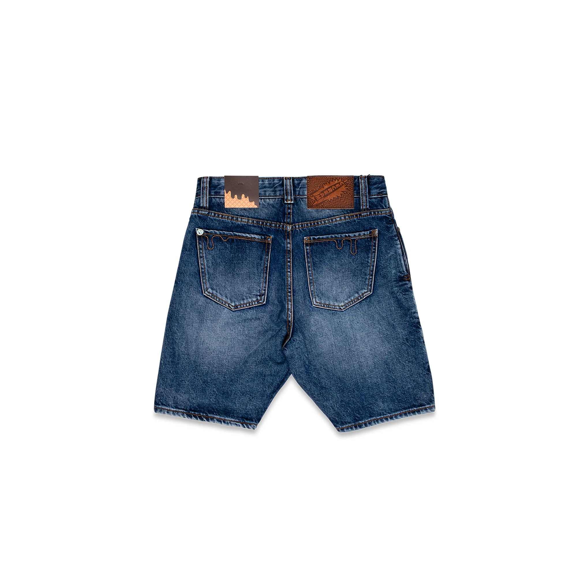 Icecream Mens Pink Jean Shorts 'Dark Blue Jean'
