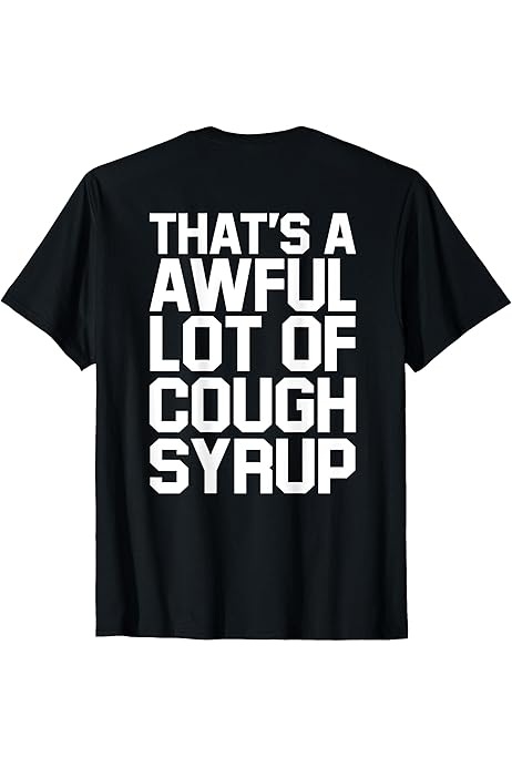 Classic Cough Syrup Tee Black