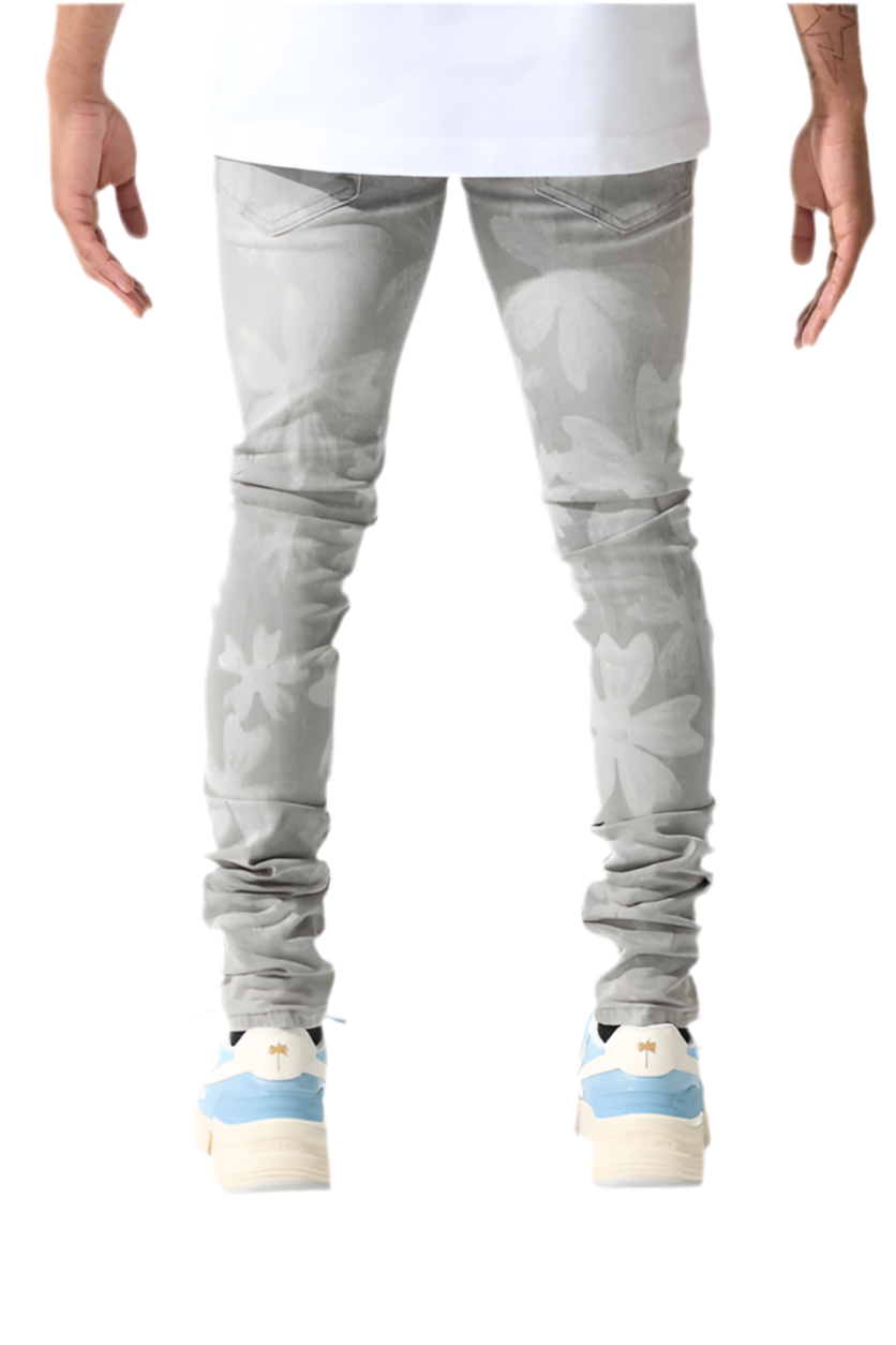 "SAKURA" Grey Jeans | SERENEDE®