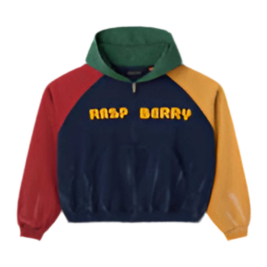 GOLD + VINTAGE GALLERY RASPBERRY HILLS MULTI COLOR ZIP UP HOODIE