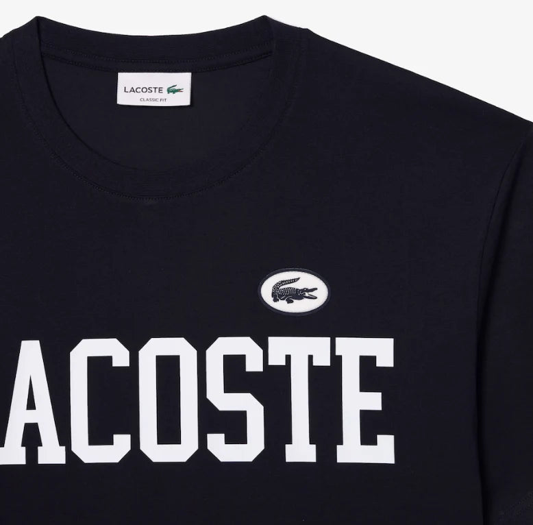 Lacoste Men's Contrast Print & Badge T-Shirt