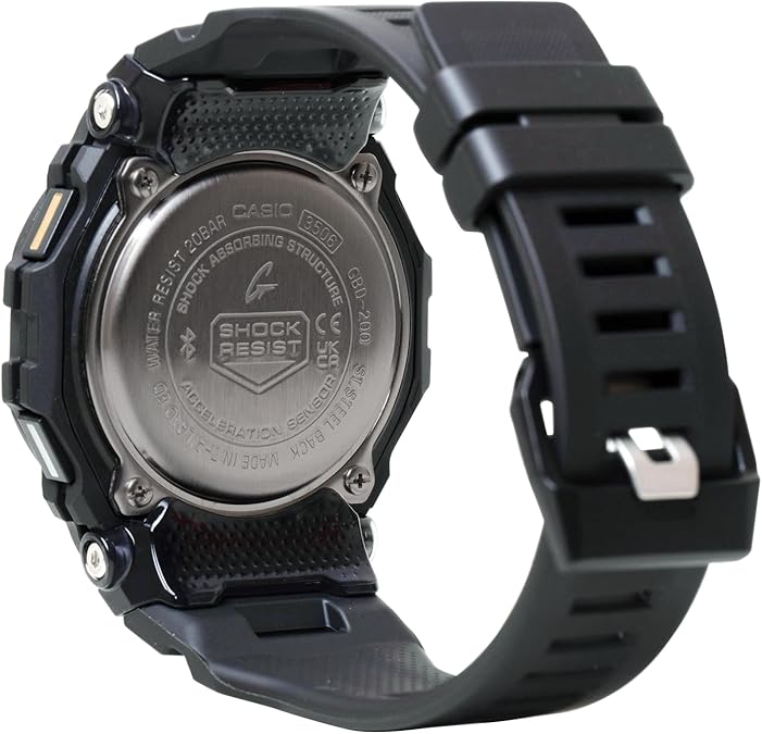Casio G-Shock Move Step Tracker Black Resin Digital MIP Watch GBD200-1A1