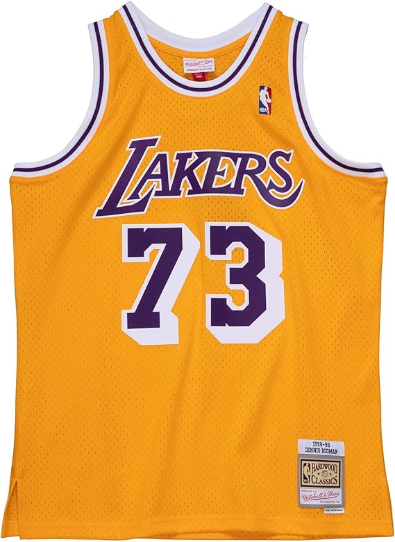 Mitchell & Ness Dennis Rodman Los Angeles Lakers 1998-99 Mens Swingman Jersey