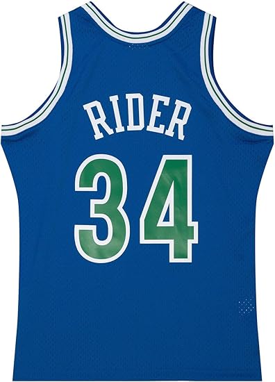 NBA DARK JERSEY TIMBERWOLVES 1993 ISAIAH RIDER JR "Magic Blue"