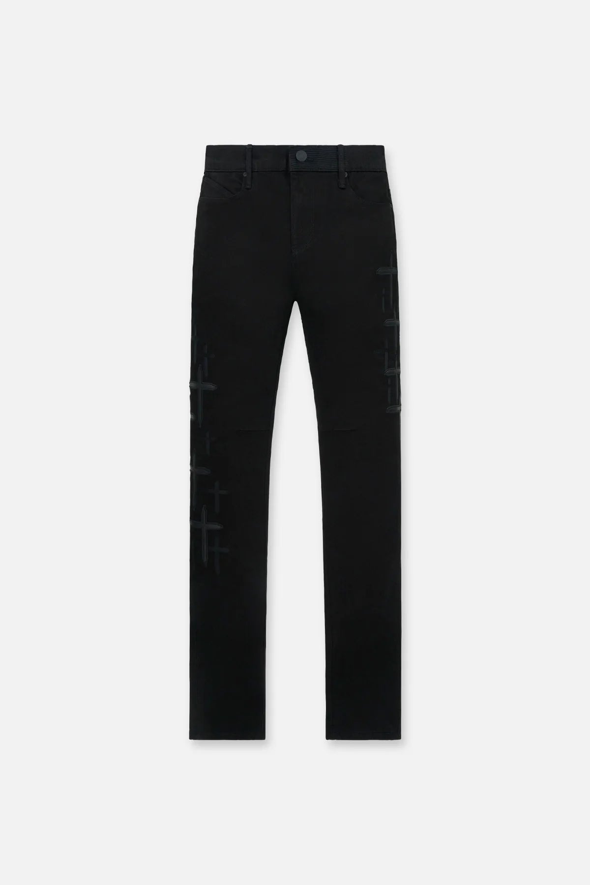 RTA BRYANT SKINNY JEAN | BLACK CROSS PATCHES
