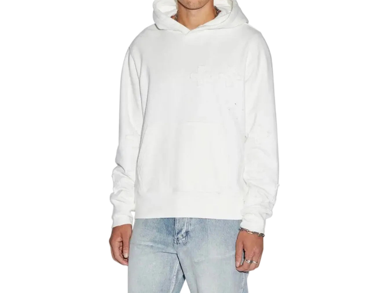 Kraftwerk Kash Arktik Cross Appliqué Hoodie