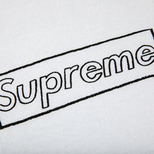 Supreme x KAWS Chalk Logo Tee 'White'