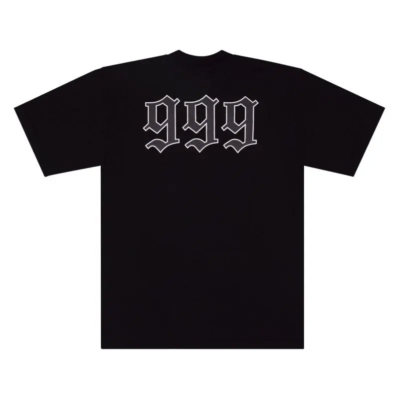 Revenge Juice Wrld 999 Graphite Portrait Tee Black