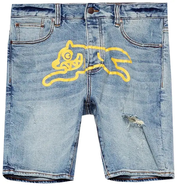 Icecream Yellow Jean Short 'Light Blue Jean'
