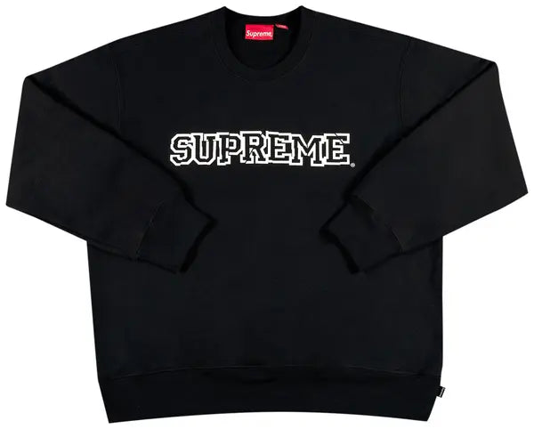 Supreme Shattered Logo Crewneck 'Black'