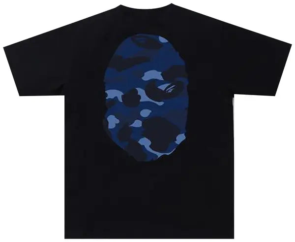 BAPE Color Camo Big Ape Head Tee 'Black/Navy