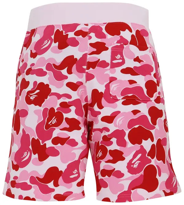 BAPE Big ABC Camo Shark Sweat Shorts 'Pink'