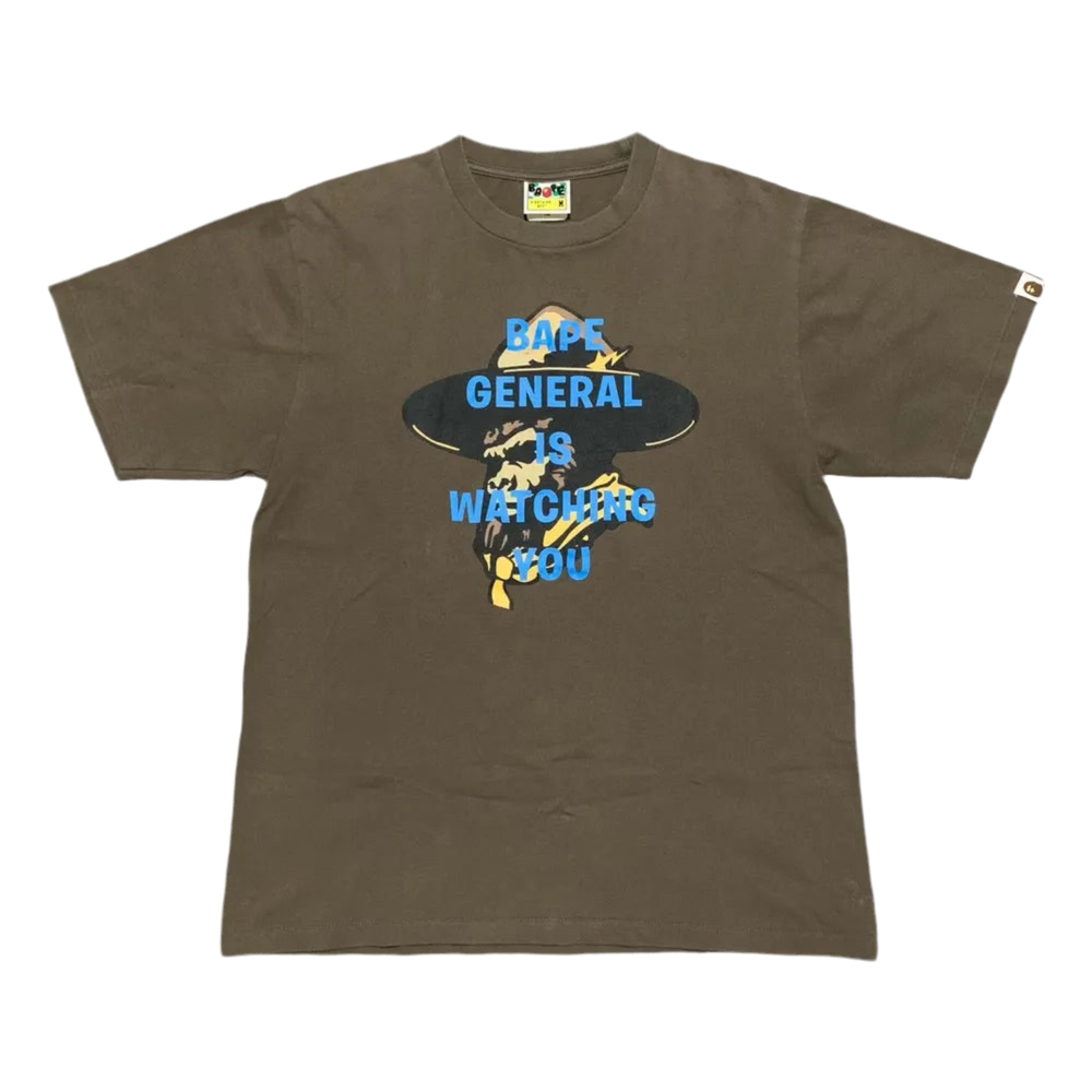BAPE General Watching Tee Brown
