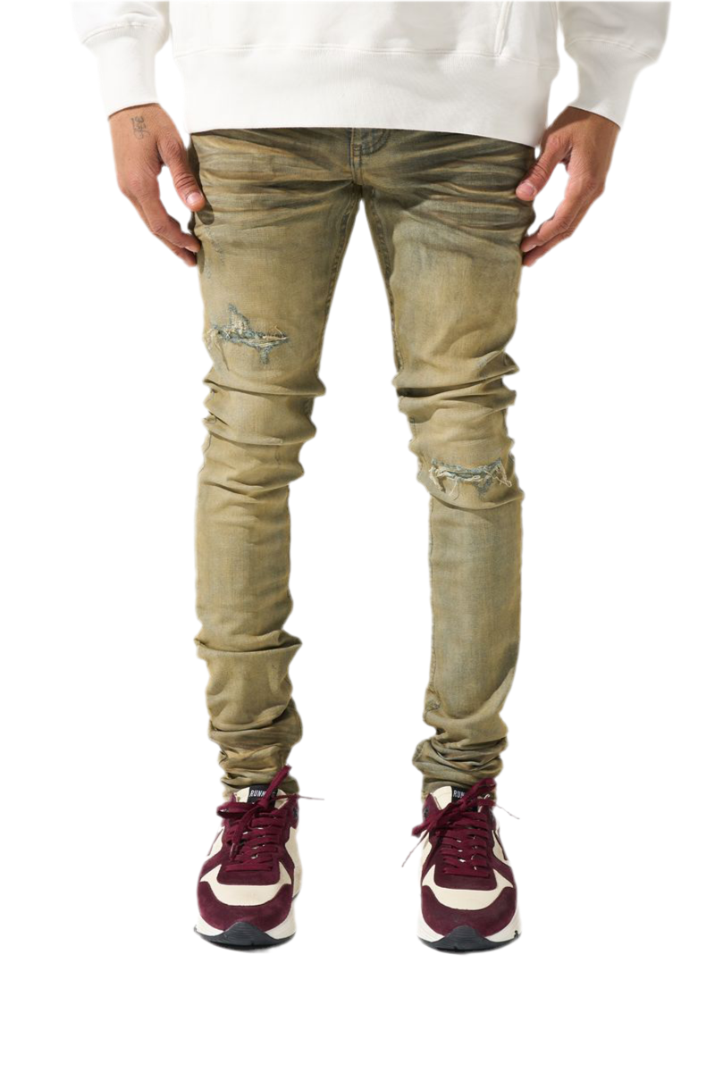 MOCHA FITTED JEANS