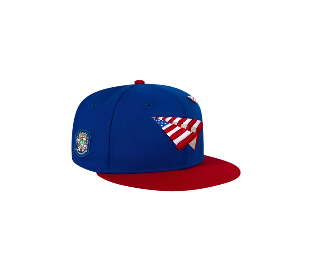GLOBAL WARNING PUERTO RICO COLORBLOCK CROWN SNAPBACK